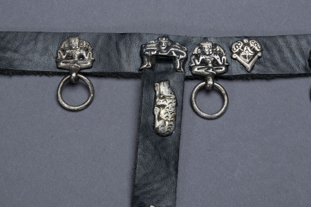 Khazar large silver belt with figures