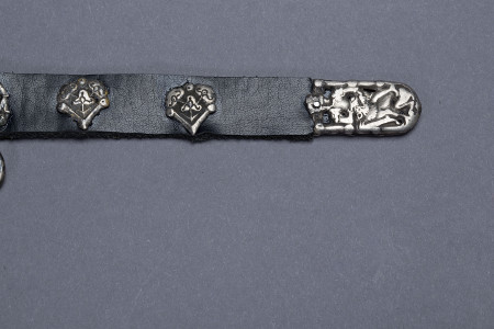 Khazar large silver belt with figures